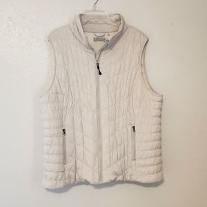 Bagatelle Quilted Vest, Off-White in Size 2X
